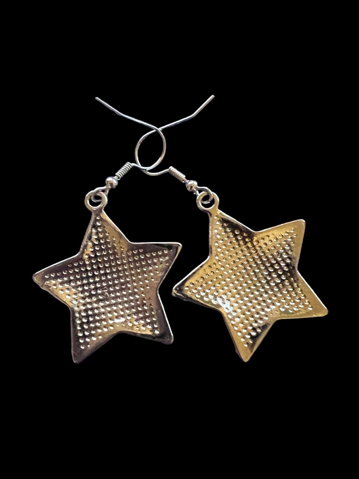 US Flag Red White Blue Star Earrings