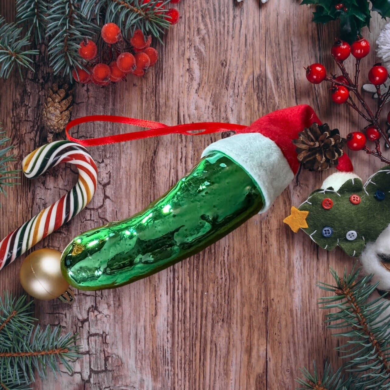 Christmas pickle Ornament 4" Long