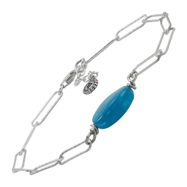 Silpada 'Youthful' Jade Bracelet Sterling Silver