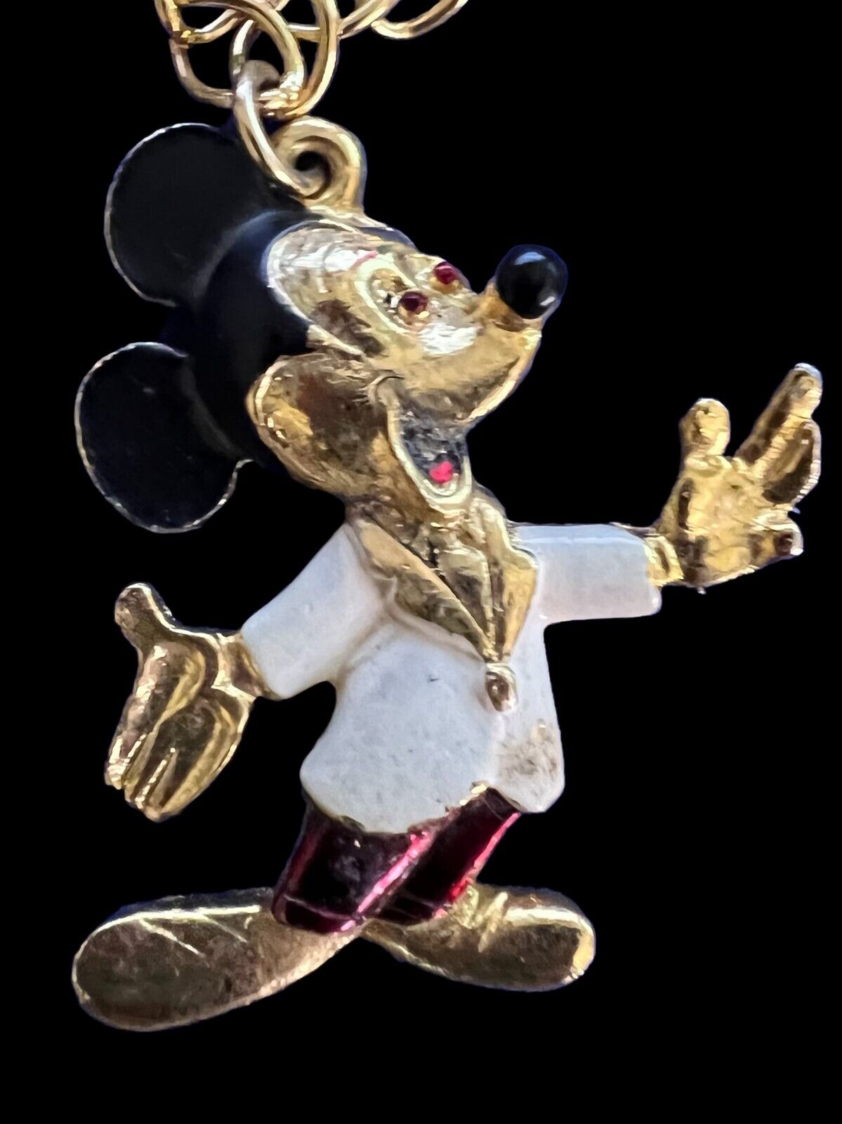 Vintage Walt Disney Mickey Mouse Pendant Necklace
