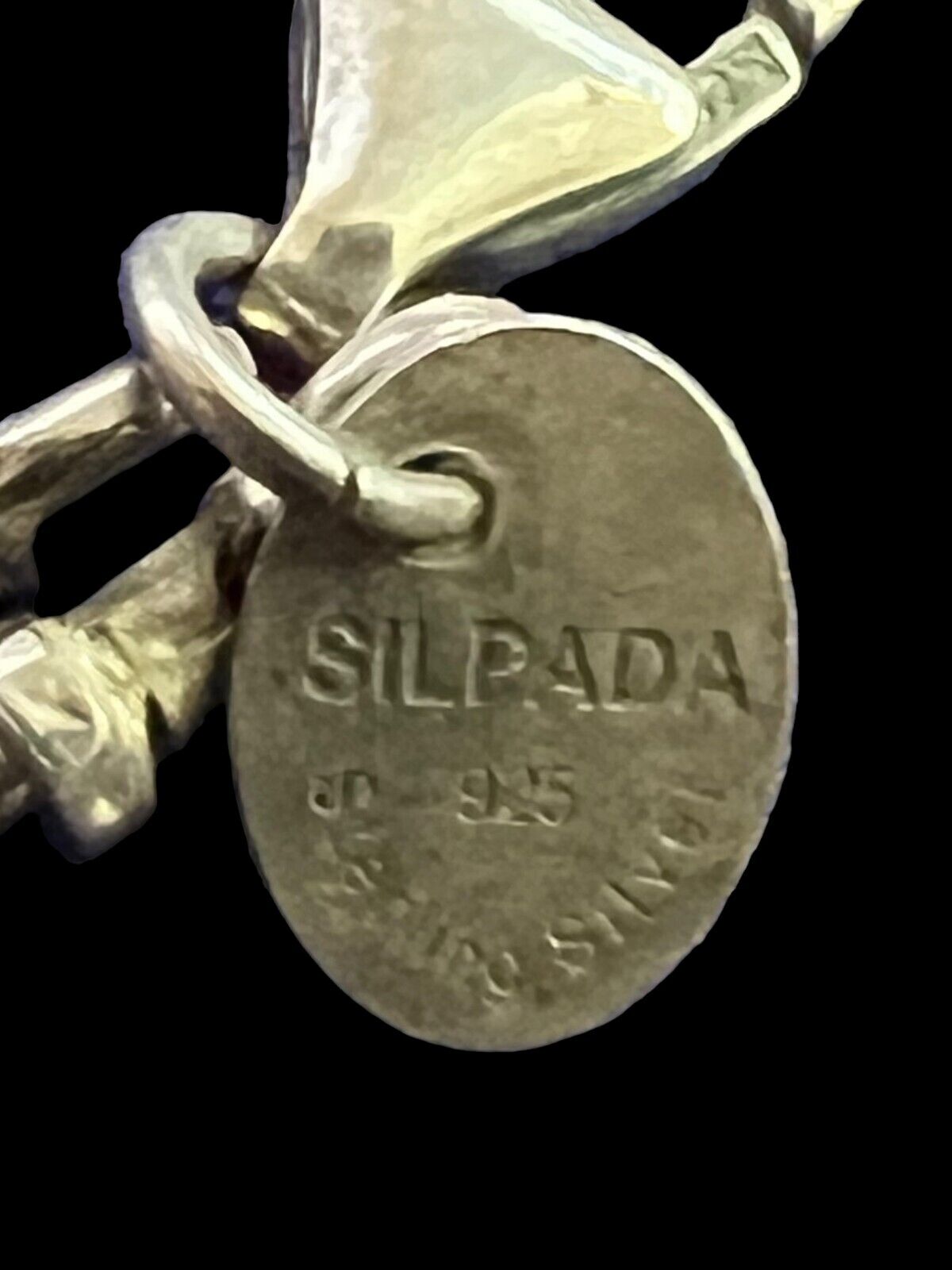 Vintage Silpada Pendant Pearl Sterling Silver Necklace
