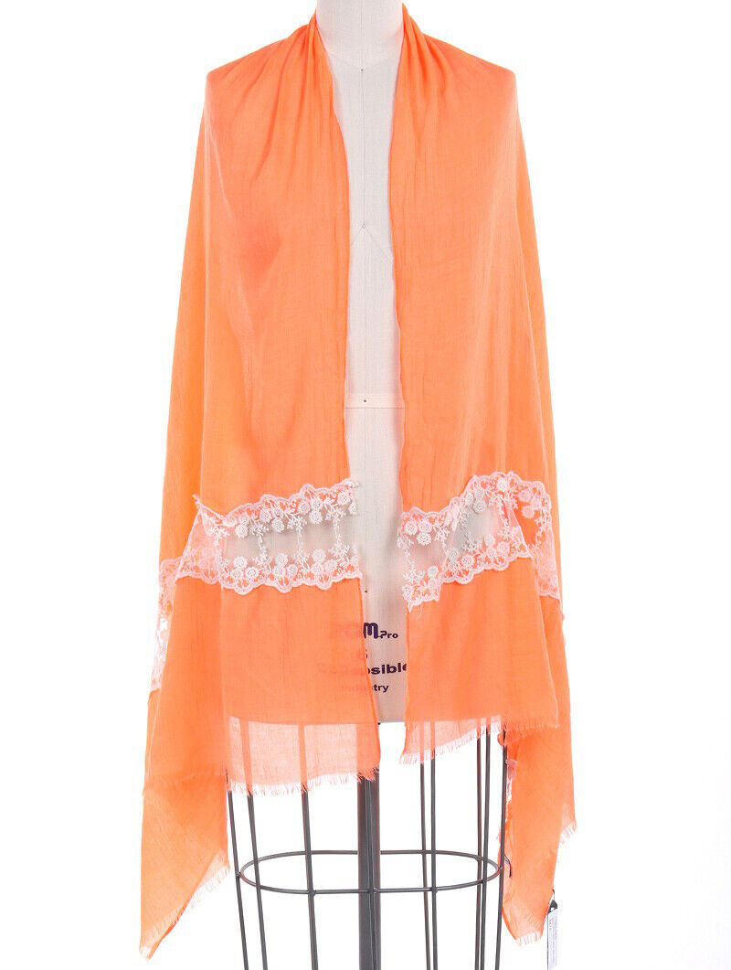 Fashion Lace Scarf - Frayed Ends
