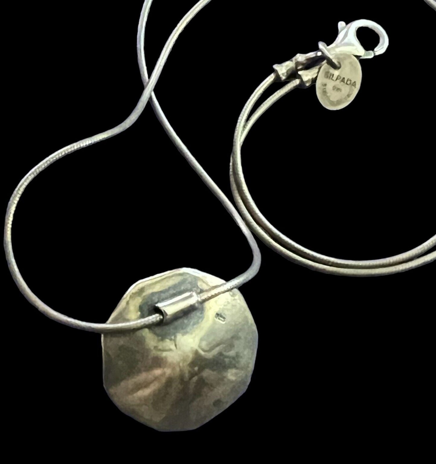 Vintage Silpada Pendant Pearl Sterling Silver Necklace