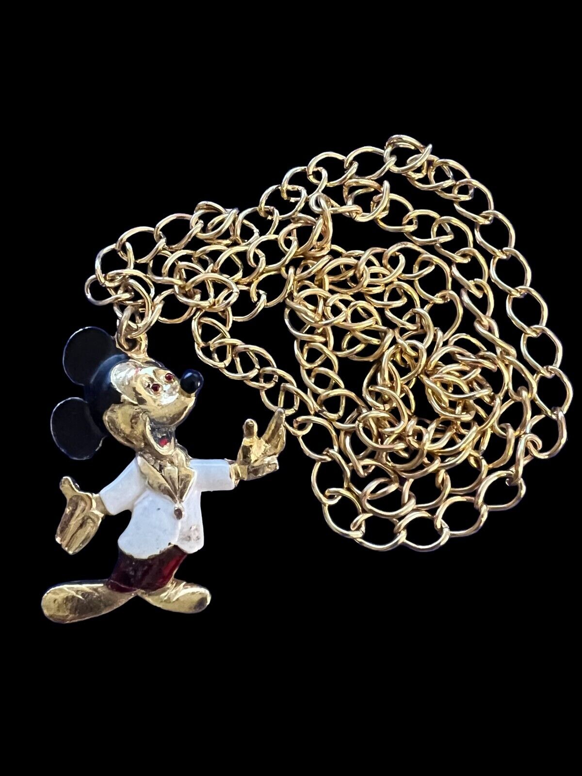 Vintage Walt Disney Mickey Mouse Pendant Necklace