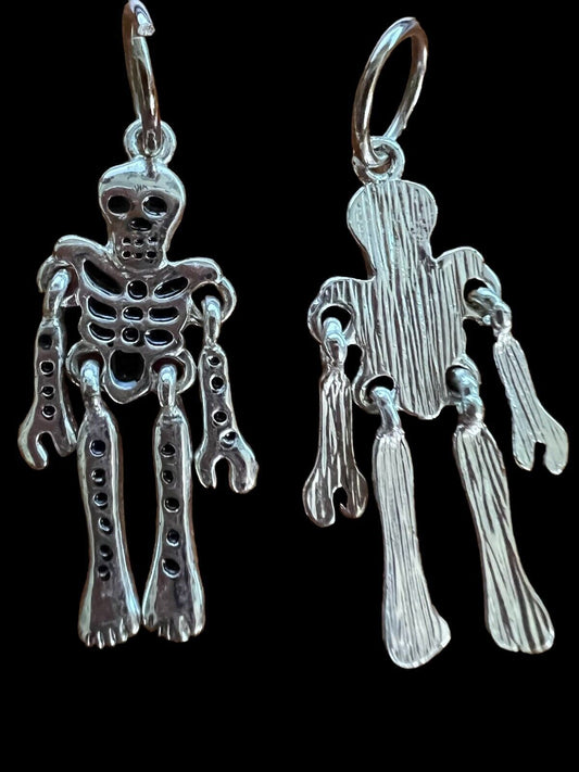 Halloween Skeleton Charm for Bracelet or other Jewelry Piece