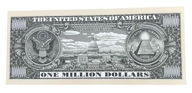 Miss Liberty One Million Dollar 2003 Statue of Liberty Novelty Money