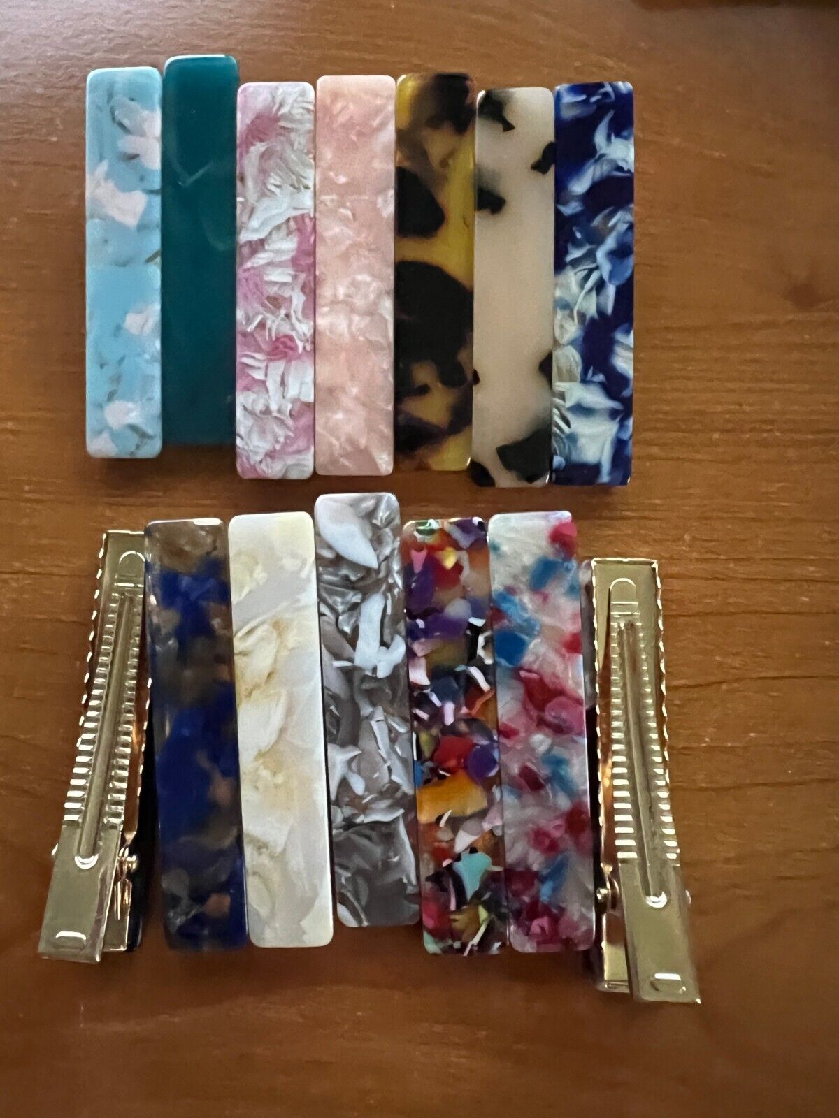 14 Hair Clips, Barrettes Great Colors! Thin Thick Hair, Strong Hold