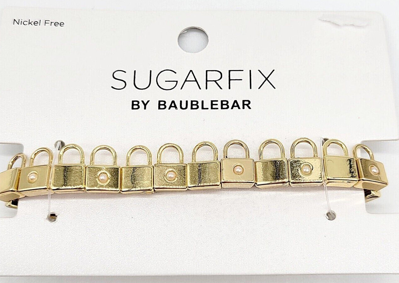 Sugarfix by Baublebar GP Bracelet Lock Design Faux Pearls