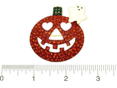 Halloween Jack O Lantern Pumpkin Brooch  Pin Holiday