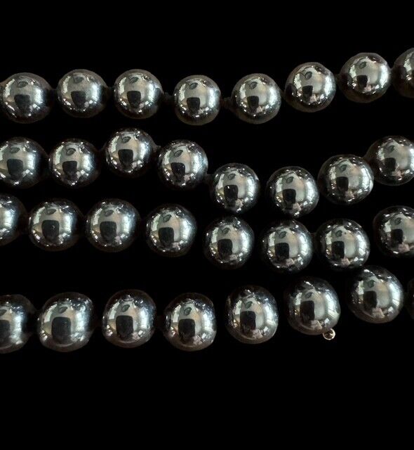 Vintage Genuine Hematite Strand Necklace