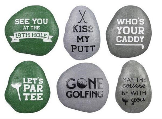 Resin Great Golfing Garden Stones Décor For the Golf Enthusiasts