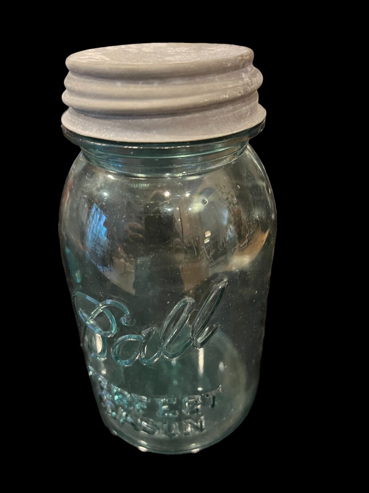 Ancient Style Vintage Ball Perfect Mason Pint Jar #8 With Lid Canning Jar Kitche