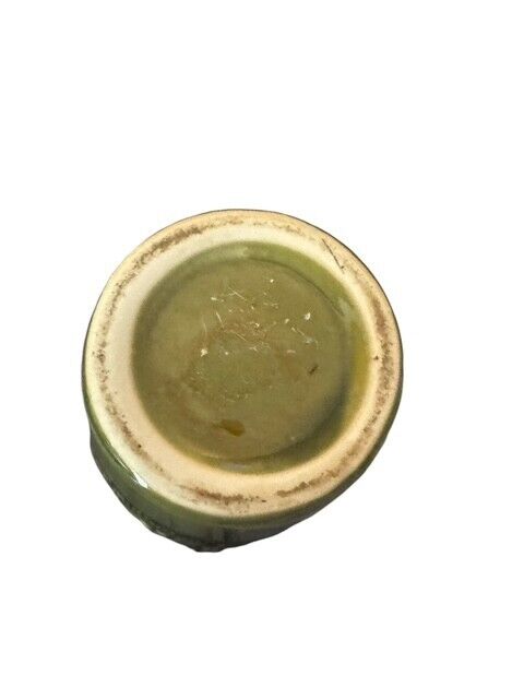 Vintage Green Rooster Vase 8" Tall