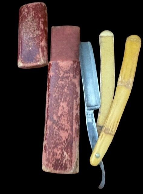Lot of 3 Vintage Straight  Razors Razor Blades