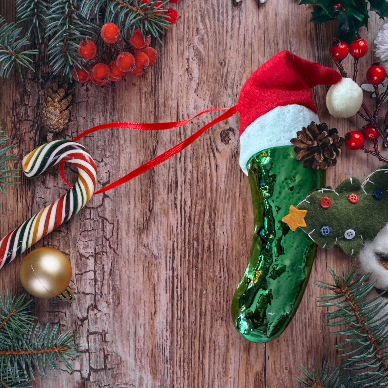 Christmas pickle Ornament 4" Long