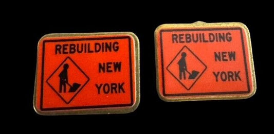 Vintage New York State  Rebuilding NY Lapel Pin