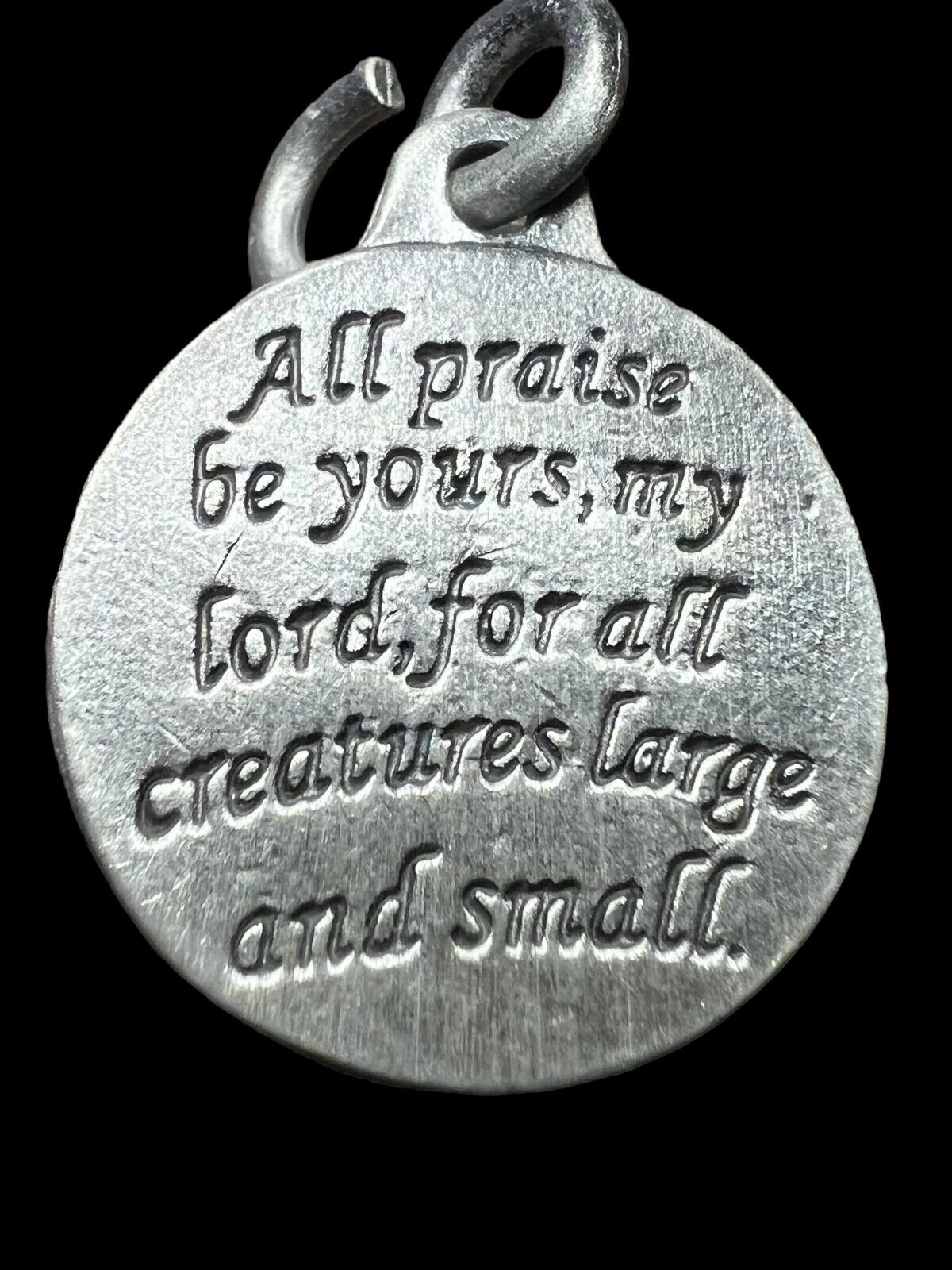 St Francis of Assisi Catholic "Protect My Cat" Medal