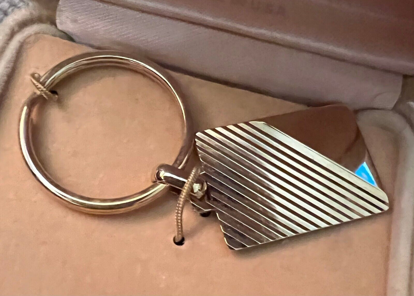 Key Ring with Original Velveteen Case Anson Engravable