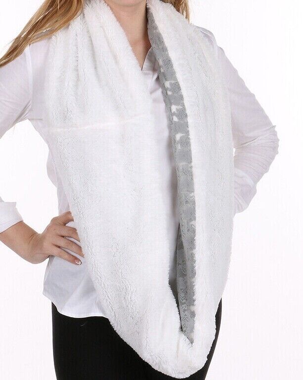 Fashion Supercozy Scarf Infinity Soft Faux Fur White