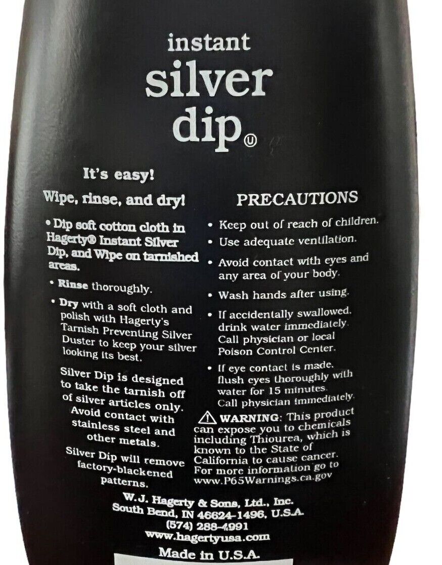 Hagerty Instant Silver Dip Tarnish Remover Made in USA,