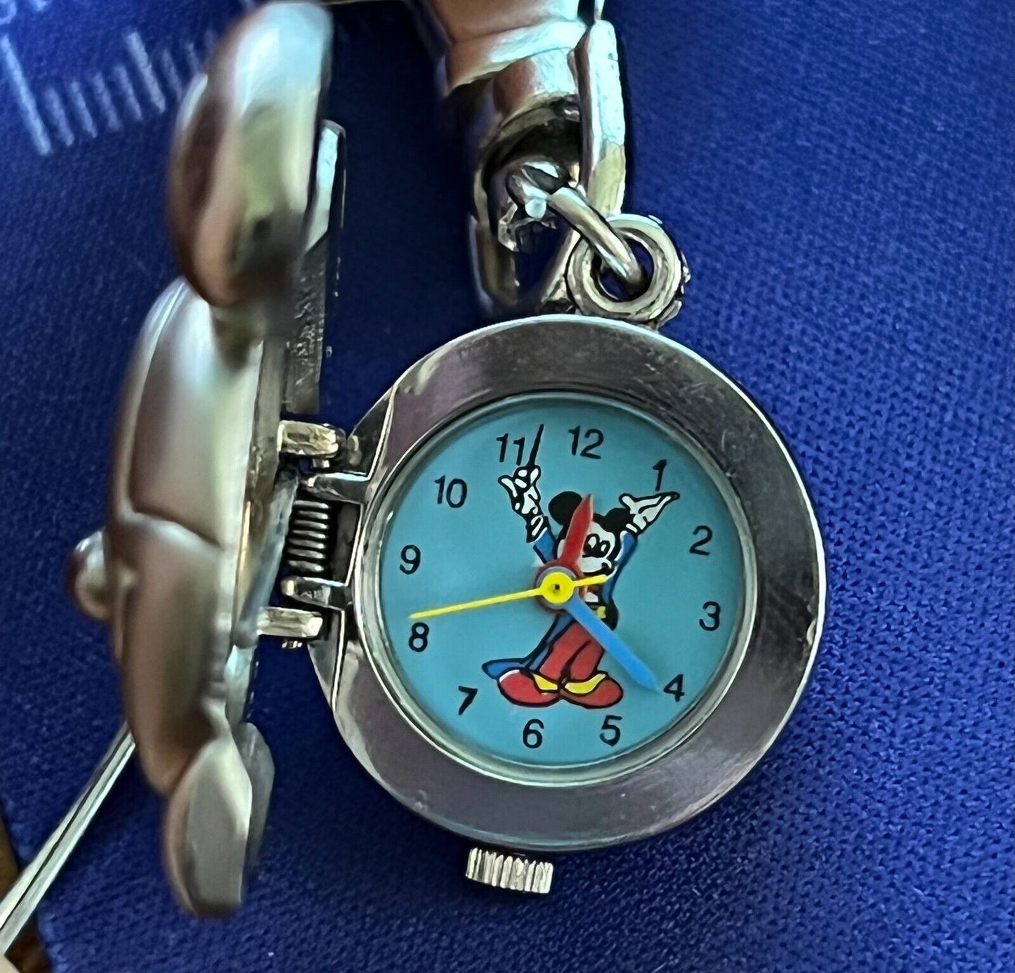 Vintage Mickey Mouse Watch with Lobster Claw Clip