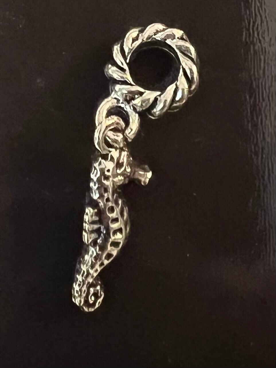 Fashion Silvertone Seahorse Bracelet Charm