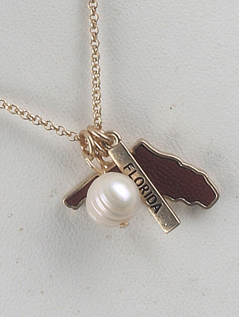 Florida Necklace Florida Charms w/pearl